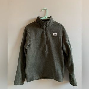 North Face Dark Green Quarter Zip
